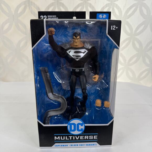 McFarlane Toys DC Multiverse Superman Animated Series Black Suit Variant 1:10 - Picture 6 of 6